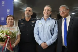 The Minister of National Security, MK Itamar Ben-Gvir, and the Commissioner of Police, Commissioner Danny Levy, awarded the rank of Superintendent and a letter of appointment to the Legal Advisor of the Israel Police.