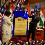 The new Donald Trump Avenue in Hyderabad, India The first U.S.