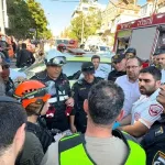 From the scene where a balcony collapsed on KKL Street in Jerusalem, five lightly injured individuals were evacuated for medical treatment.