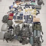 Numerous weapons, including dozens of fragmentation grenades, explosive devices, and firearms, were found in the home of a Jerusalem resident.