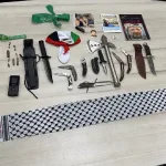 As part of a targeted operation by detectives from the David District in the Jerusalem District, a search was conducted at the home of a suspect in the Old City during the morning hours knives were seized.