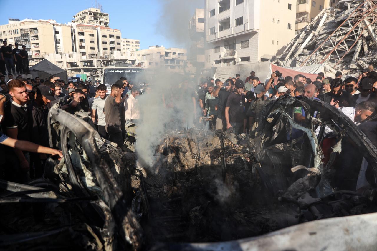 Israeli Air Force strike on vehicle in Gaza City, September 27, 2026. Photo: TPS-IL