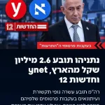 Prime Minister's Office: Today I filed defamation lawsuits against the false accusations that I allegedly received a warning before October 7th